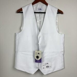 Tayion Collection Men's Red Classic-Fit Solid Suit Separate Vest Size S